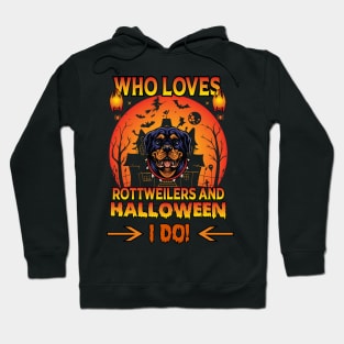 Rottweilers and Halloween Hoodie